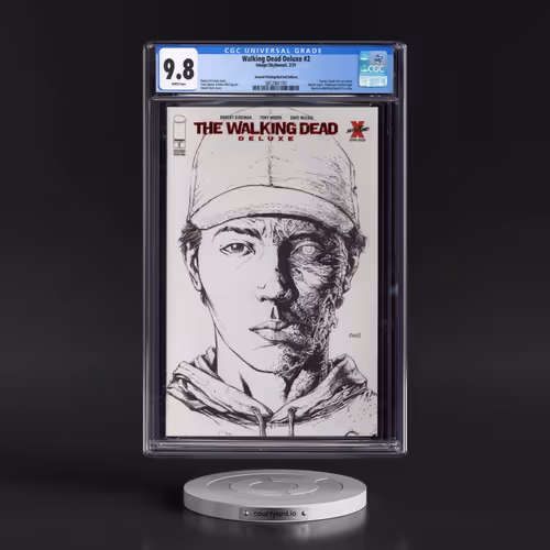 Walking Dead Deluxe #2 CGC 9.8 White Pages (Image/Skybound, 2/21) - Universal Second Printing/Red Fo