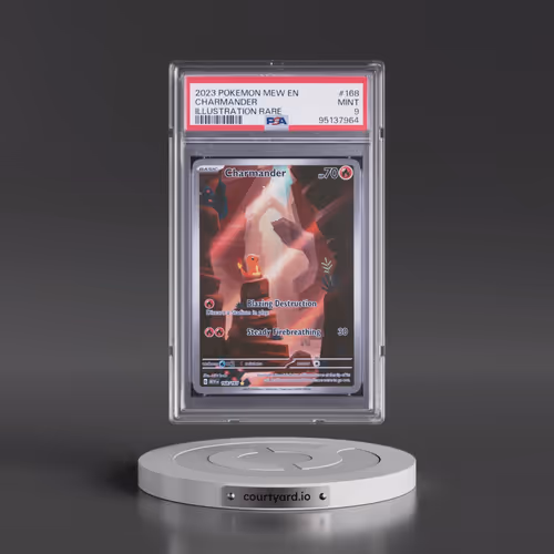 2023 Pokémon Mew EN-151 #168 Charmander - Illustration Rare (PSA 9 MINT)