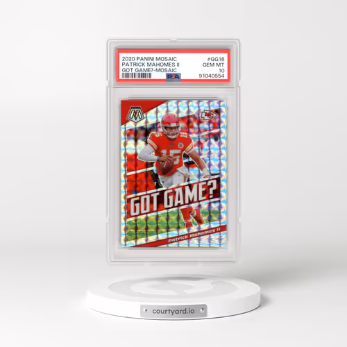 2020 Panini Mosaic Got Game? #GG16 Patrick Mahomes II - Mosaic (PSA 10 GEM MINT)