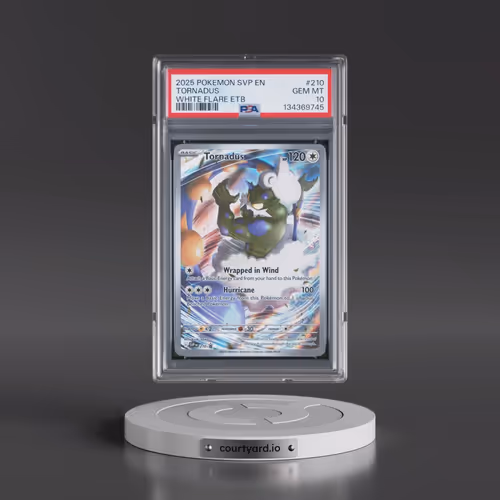 2025 Pokémon Svp EN-SV Black Star Promo #210 Tornadus - White Flare Elite Trainer Box (PSA 10 GEM MI