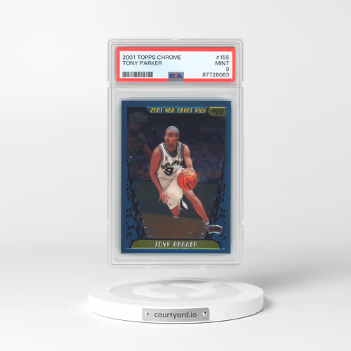 2001 Topps Chrome #155 Tony Parker (PSA 9 MINT)