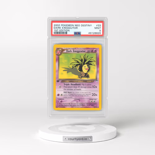 2002 Pokémon Neo Destiny #33 Dark Exeggutor - 1st Edition (PSA 9 MINT)