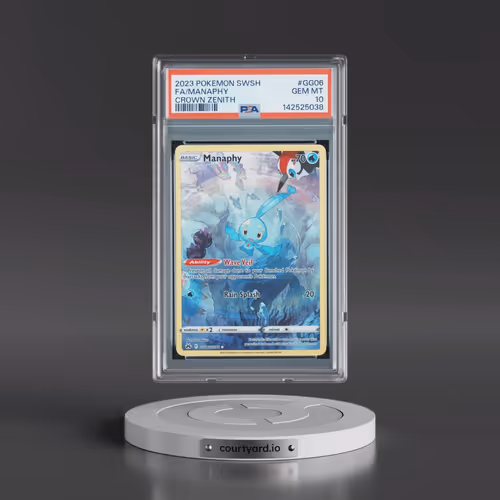 2023 Pokémon Sword and Shield Crown Zenith #GG06 Manaphy - Full Art (PSA 10 GEM MINT)
