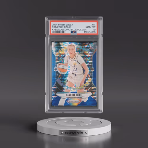 2024 Panini Prizm WNBA Kaleidoscopic #14 Cameron Brink - Blue Pulsar (PSA 10 GEM MINT)