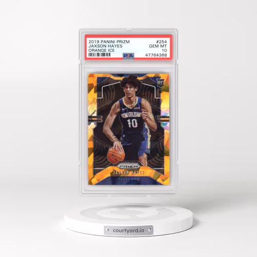 2019 Panini Prizm #254 Jaxson Hayes - Orange Ice (PSA 10 GEM MINT)