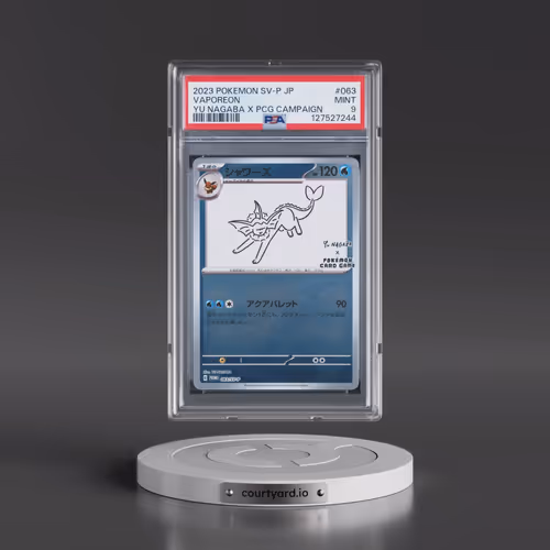 2023 Pokémon SV-P Promo #063 Vaporeon - YU Nagaba X Pokemon Card Game Campaign (PSA 9 MINT)