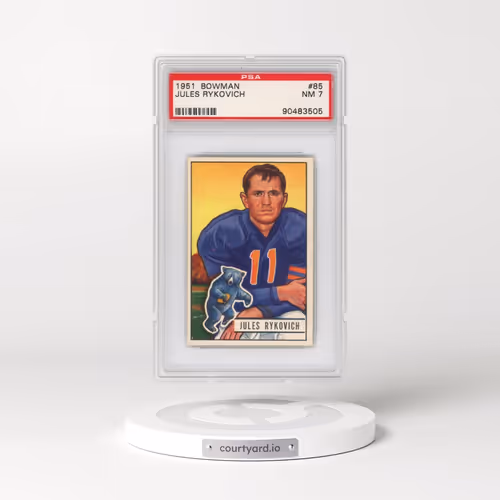 1951 Bowman #85 Jules Rykovich (PSA 7 NM)