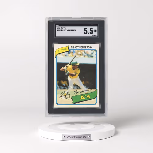 1980 Topps #482 Rickey Henderson (SGC 5.5 EX+)