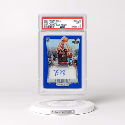 2023 Panini Prizm Deca Signatures #DSKMU Kris Murray - Blue Prizm (PSA 9 MINT)