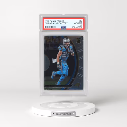 2017 Panini Select #74 Christian McCaffrey (PSA 10 GEM MINT)