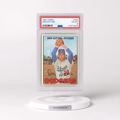 1967 Topps #445 Don Sutton (PSA 6 EX-MT)