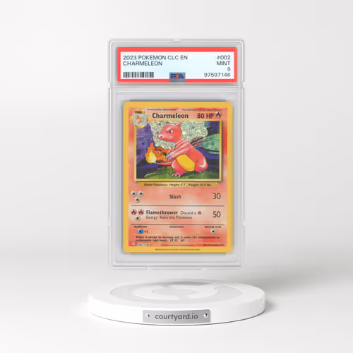 2023 Pokémon Clc-Trading Card Game Classic Charizard & HO-Oh EX Deck #002 Charmeleon (PSA 9 MINT)