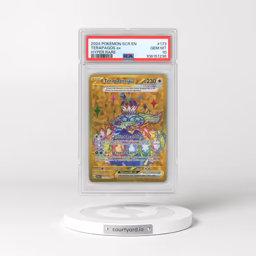 2024 Pokémon Scr EN-Stellar Crown #173 Terapagos EX - Holo Hyper Rare (PSA 10 GEM MINT)