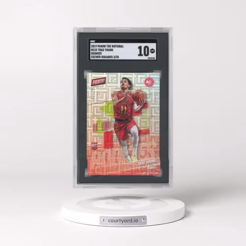 2019 Panini The National #RC23 Trae Young - Rookies Escher Squares (SGC 10 GEM MINT)