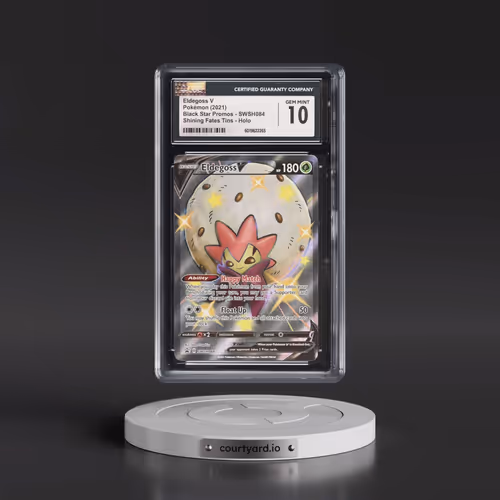 2021 Pokémon Swsh Black Star Promo #084 Eldegoss V - Holo Shining Fates Tins (CGC 10 GEM MINT)