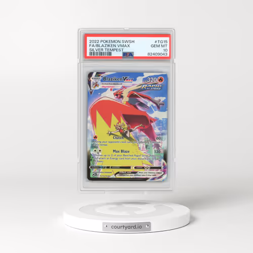 2022 Pokémon Sword & Shield Silver Tempest #TG15 Blaziken Vmax - Full Art (PSA 10 GEM MINT)