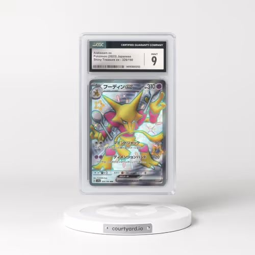 2023 Pokémon Sv4a-Shiny Treasure EX #326 Alakazam EX - Holo Ssr (CGC 9 MINT)