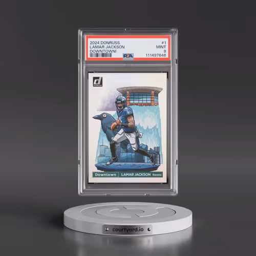 2024 Panini Donruss Downtown! #1 Lamar Jackson (PSA 9 MINT)