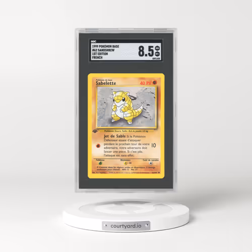 1999 Base Set #62 Sandshrew (SGC 8.5 NM-MT+)