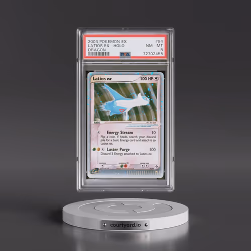 2003 Pokémon EX Dragon #94 Latios EX - Holo Holo (PSA 8 NM-MT)