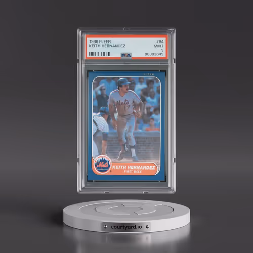 1986 Fleer #84 Keith Hernandez (PSA 9 MINT)