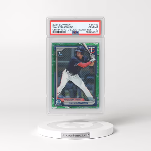 2024 Bowman Chrome Prospects #BCP43 Walker Jenkins - Lunar Glow Refractor (PSA 10 GEM MINT)