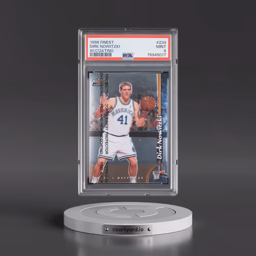 1998 Finest #234 Dirk Nowitzki - w/Coating (PSA 9 MINT)