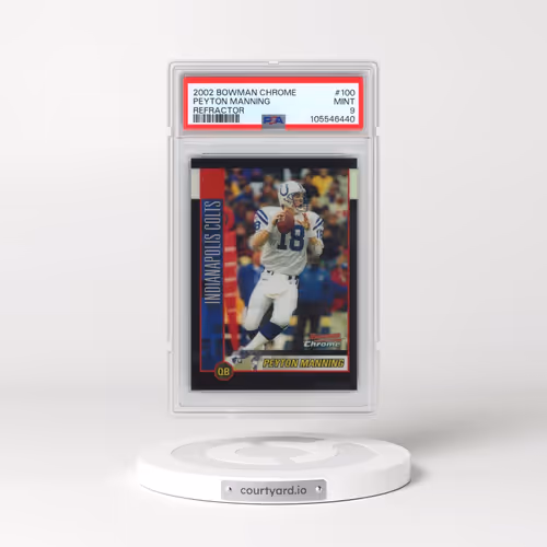 2002 Bowman Chrome #100 Peyton Manning - Refractor (PSA 9 MINT)