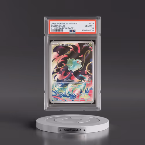 2025 Pokémon Meg EN-Mega Evolution #133 Bulbasaur - Illustration Rare (PSA 10 GEM MINT)