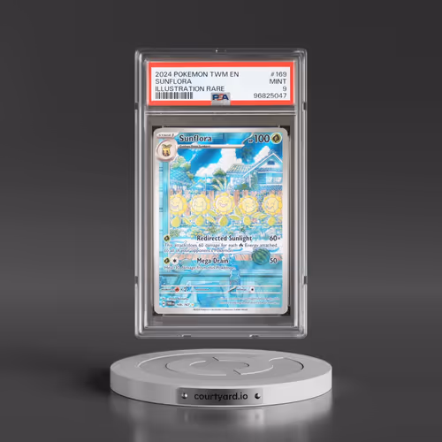2024 Pokémon Twm EN-Twilight Masquerade #169 Sunflora - Illustration Rare (PSA 9 MINT)