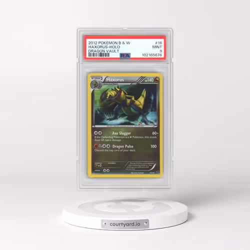 2012 Pokémon Black & White Dragon Vault #16 Haxorus - Holo (PSA 9 MINT)