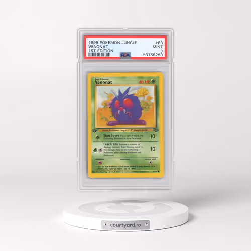 1999 Pokémon Jungle #63 Venonat - 1st Edition (PSA 9 MINT)