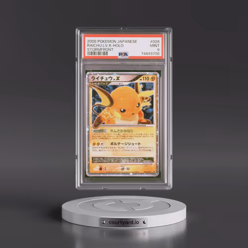 2008 Pokémon Stormfront #026 Raichu LV.X - Holo (PSA 9 MINT)