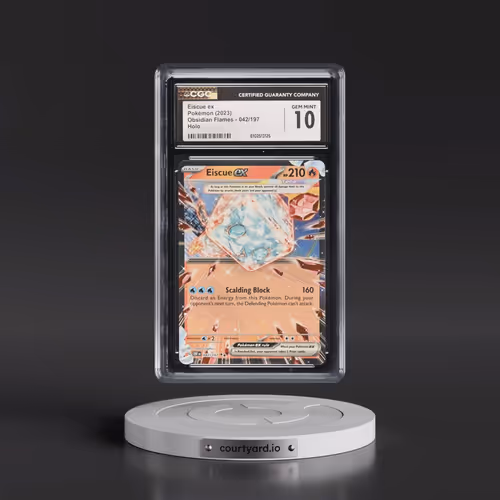 2023 Obsidian Flames - OBF EN #042/197 Eiscue ex - Holo (CGC 10 GEM MINT)
