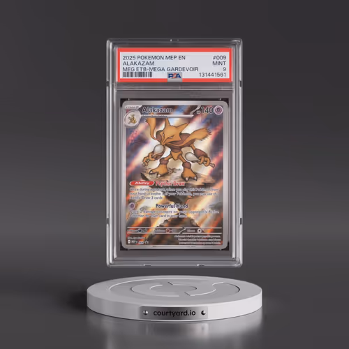 2025 Pokémon Mep EN-Me Black Star Promo #009 Alakazam - Mega Evolution Elite Trainer Box-Mega Gardev
