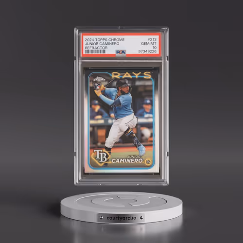 2024 Topps Chrome #213 Junior Caminero - Refractor (PSA 10 GEM MINT)