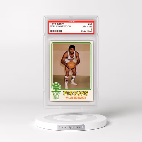 1973 Topps #39 Willie Norwood (PSA 8 NM-MT)