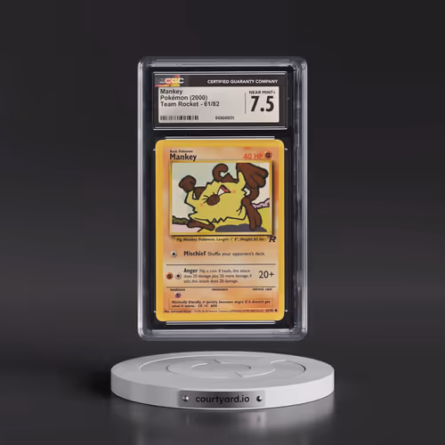 1999 Team Rocket #61/82 Mankey (CGC 7.5 NM+)