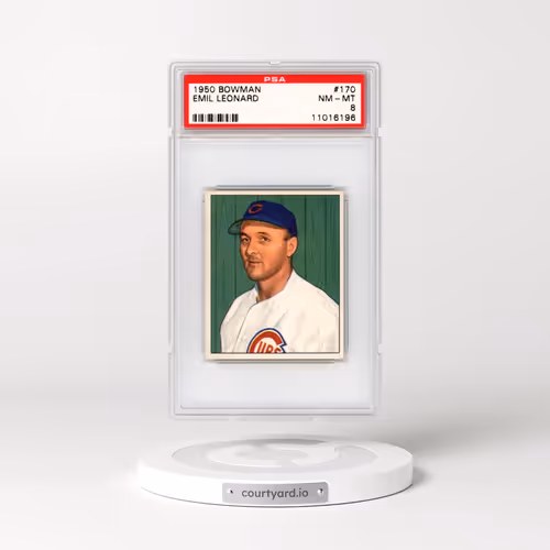 1950 Bowman #170 Emil Leonard (PSA 8 NM-MT)
