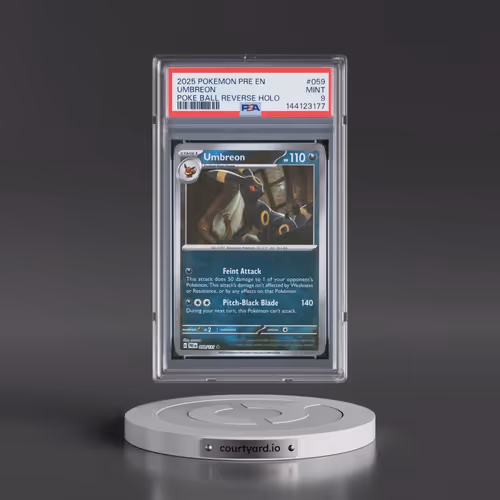 2025 Pokémon Pre EN-Prismatic Evolutions #059 Umbreon - Reverse Holo Poke Ball (PSA 9 MINT)