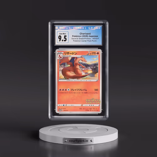 2019 Sword & Shield Promos #143/S-P Charizard - Pokémon Center Pack Purchase (CGC 10 GEM MINT)