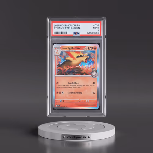 2025 Pokémon Dri EN-Destined Rivals #034 Ethan's Typhlosion (PSA 9 MINT)