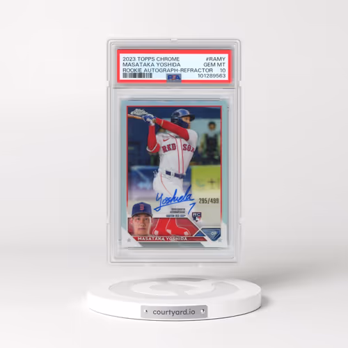2023 Topps Chrome Rookie Autograph #RAMY Masataka Yoshida - Refractor (PSA 10 GEM MINT)