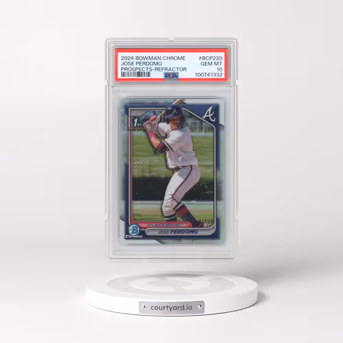 2024 Bowman Chrome Prospects #BCP220 Jose Perdomo - Refractor (PSA 10 GEM MINT)