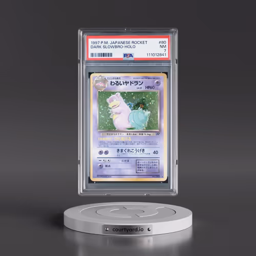 1997 Pokémon Rocket #80 Dark Slowbro - Holo (PSA 7 NM)