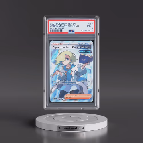 2024 Pokémon Tef EN-Temporal Forces #198 Ciphermaniac's Codebreaking - Ultra Rare (PSA 9 MINT)