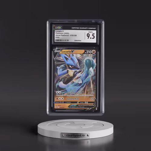 Astral Radiance #078/189 Lucario V - Holo (CGC 9.5 MINT+)
