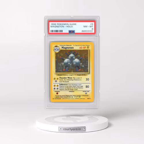 1999 Pokémon Game #9 Magneton - Holo (PSA 8 NM-MT)