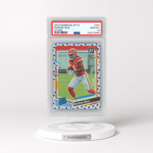 2023 Panini Donruss Optic #257 Rashee Rice - Stars (PSA 10 GEM MINT)