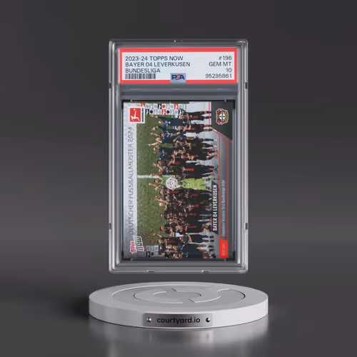 2023 Topps Now Bundesliga #196 Bayer 04 Leverkusen (PSA 10 GEM MINT)